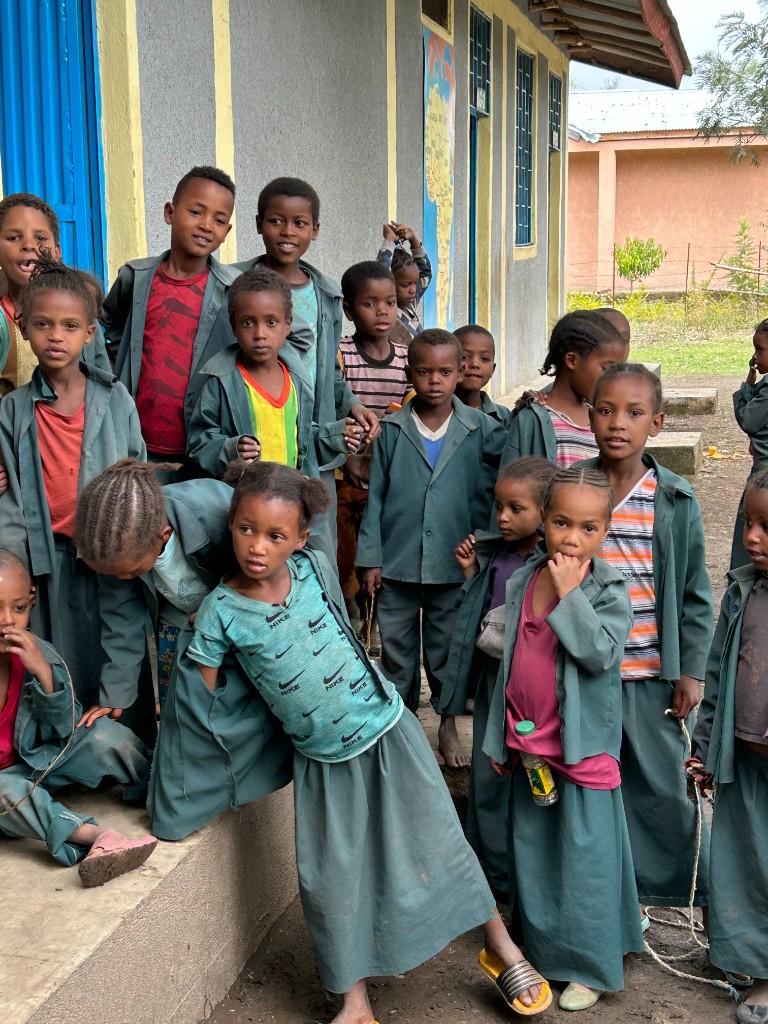 ACTS sponsored children at school in Ethiopia